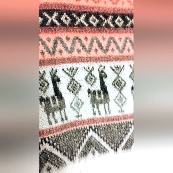 Andino Artisans Alpaca Wool Sweater Women's Sz 10 Crew Neck V-3 - Picture 3 of 11